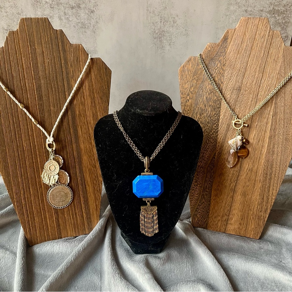 Chico’s Boho Statement Necklaces 2 Chico’s and 1 Unbranded